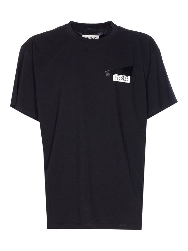 MM6 MAISON MARGIELA: T-shirts - T-Shirt - Schwarz
