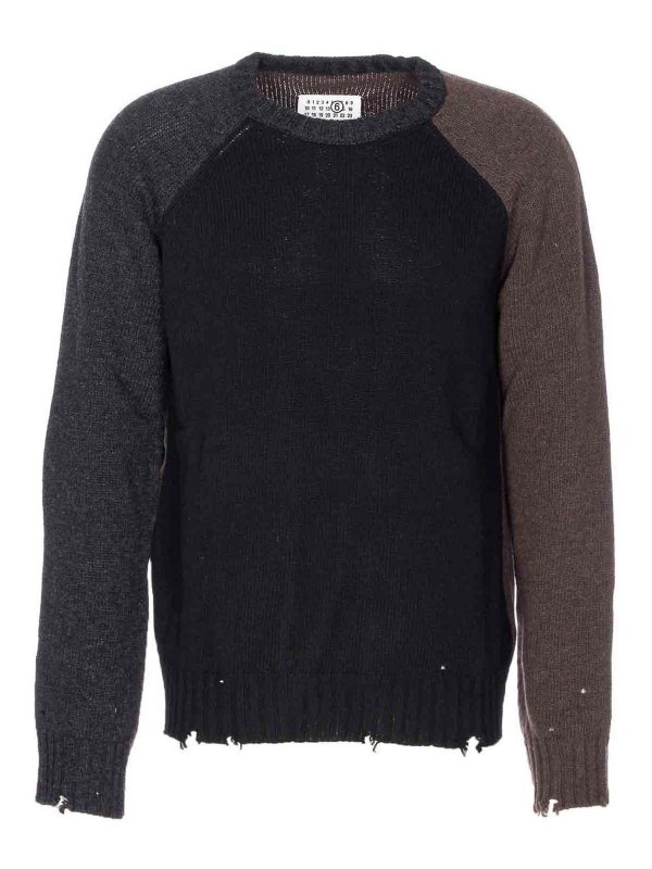 MM6 MAISON MARGIELA: maglia collo rotondo - Maglione di lana