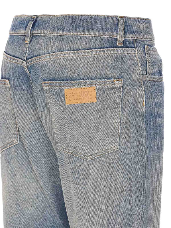 The Best Shops MM6 MAISON MARGIELA: bootcut jeans - Denim Jeans