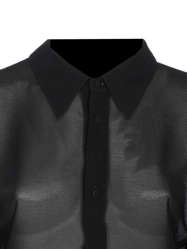 Black Shirt shop online: MM6 MAISON MARGIELA