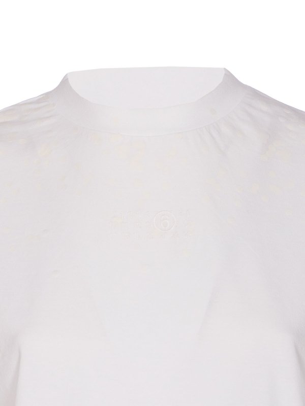 T-Shirt - Blanc shop online: MM6 MAISON MARGIELA
