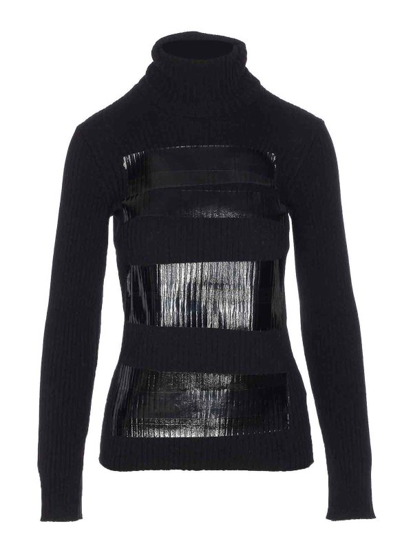 MM6 MAISON MARGIELA: crew necks - Black Sweater