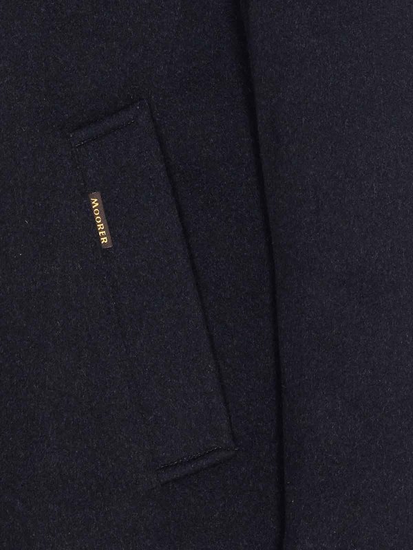 The Best Shops MOORER: padded jackets - Blue Bondfur Down Jacket