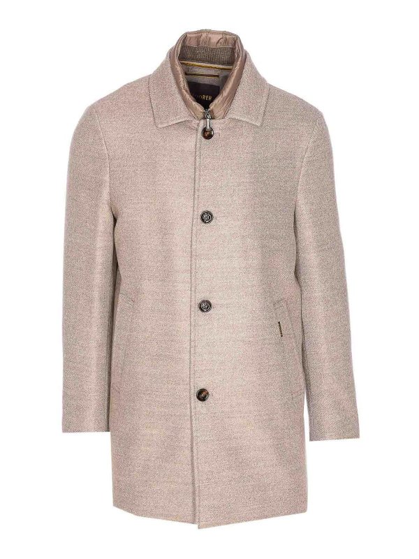 MOORER: Chaquetas y Chaquetones acolchados - Chaqueta Alcochada - Beis