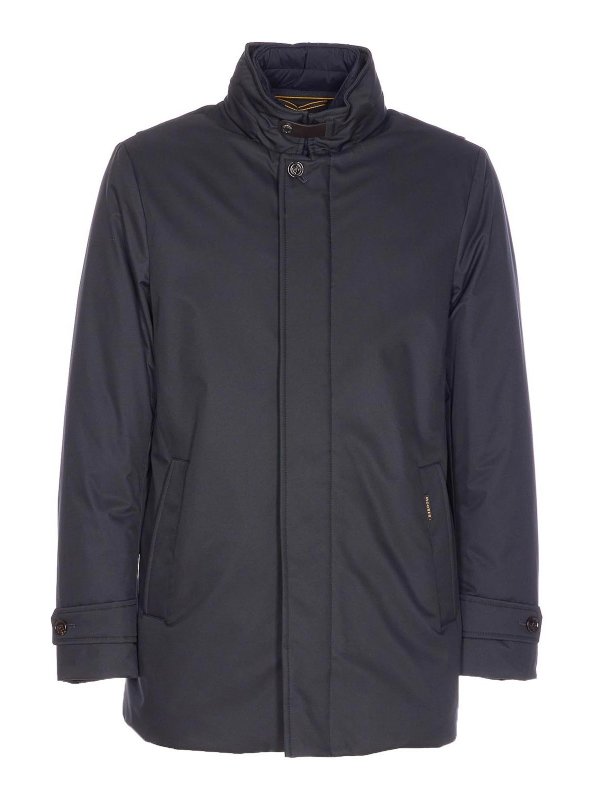 MOORER: padded jackets - Dark Blue Reis Down Jacket
