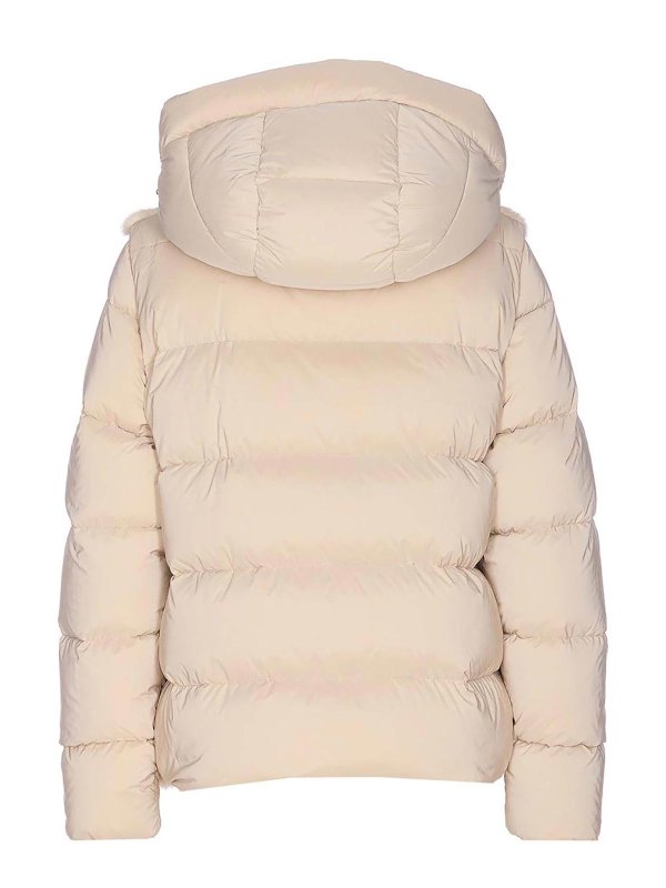 MOORER: padded jackets online - Stone Morzine Down Jacket