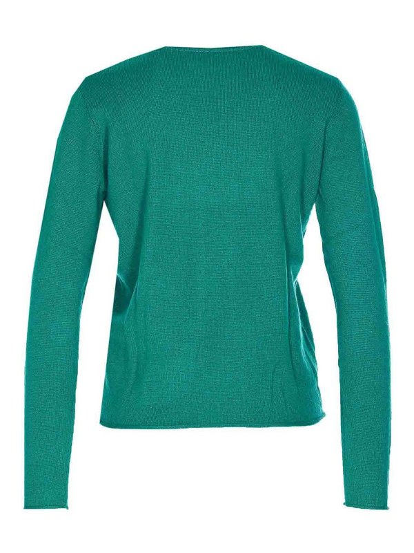 NOTSHY: Strickpullover mit Rundhalsausschnitt online - Rundhalspullover - Grün