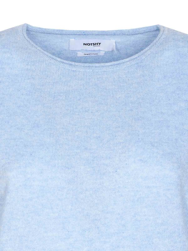 Suéter Cuello Redondo - Azul shop online: NOTSHY