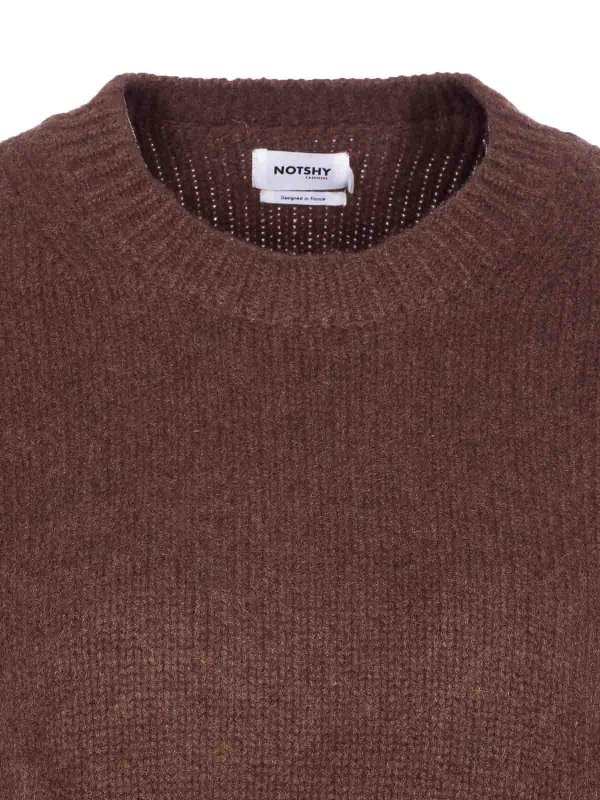 Maglione elisa marrone shop online: NOTSHY