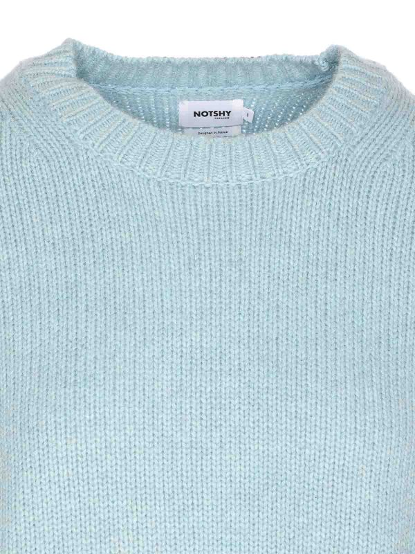 Pull Col Rond - Bleu shop online: NOTSHY