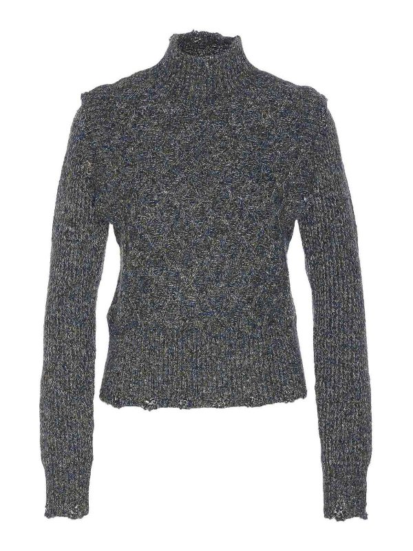 Pinko: crew necks - Blue Proud Mary Sweater