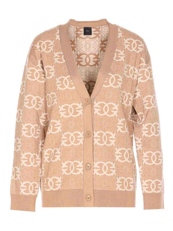 Pinko: cardigans - Cardigan Logo