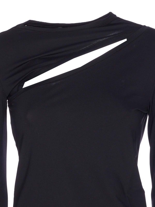 Black Corazon Long Sleeves Top shop online: Pinko