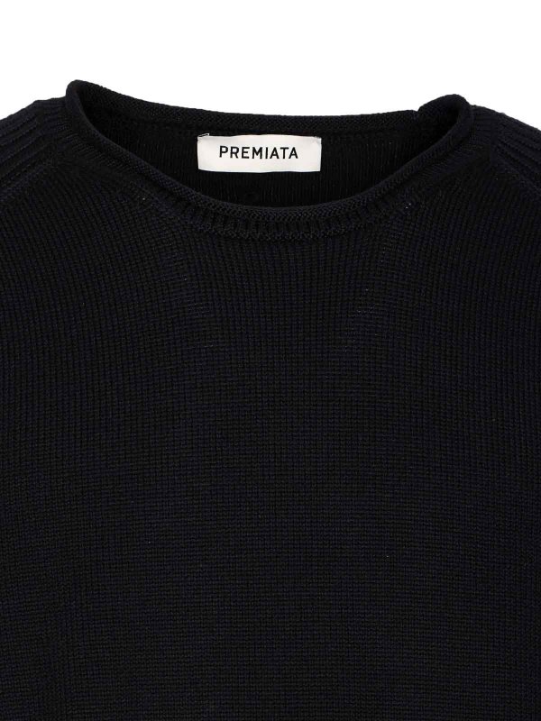 クルーネック - 黒 shop online: PREMIATA