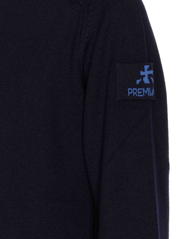 The Best Shops PREMIATA: crew necks - Blue Sweater