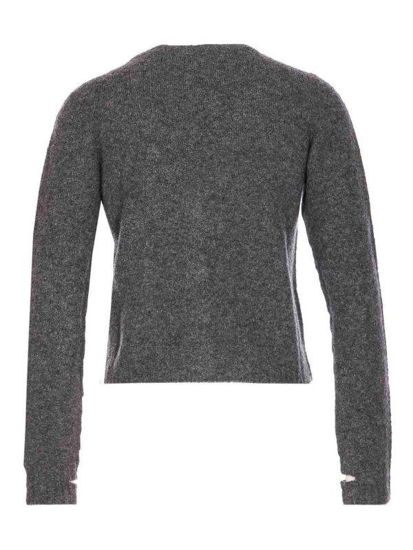 ROBERTO COLLINA: cardigans online - Grey Cashmere Cardigan