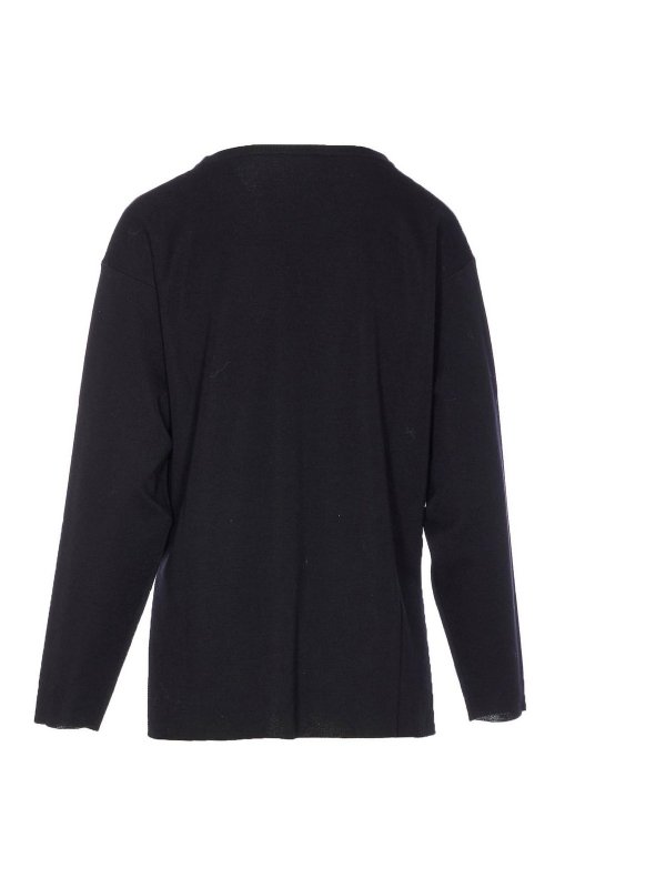 ROBERTO COLLINA: crew necks online - Black Sweater