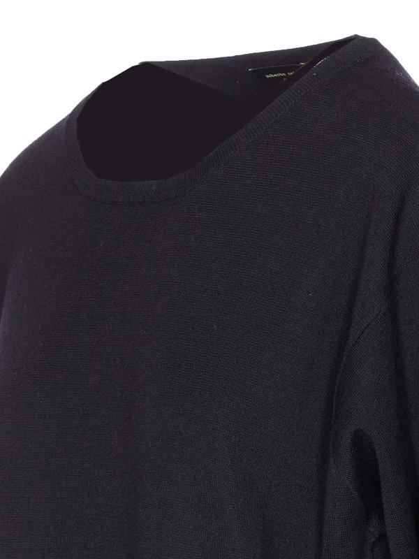 The Best Shops ROBERTO COLLINA: crew necks - Black Sweater