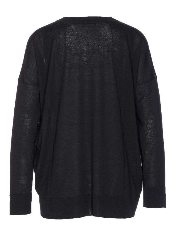 ROBERTO COLLINA: crew necks online - Black Sweater