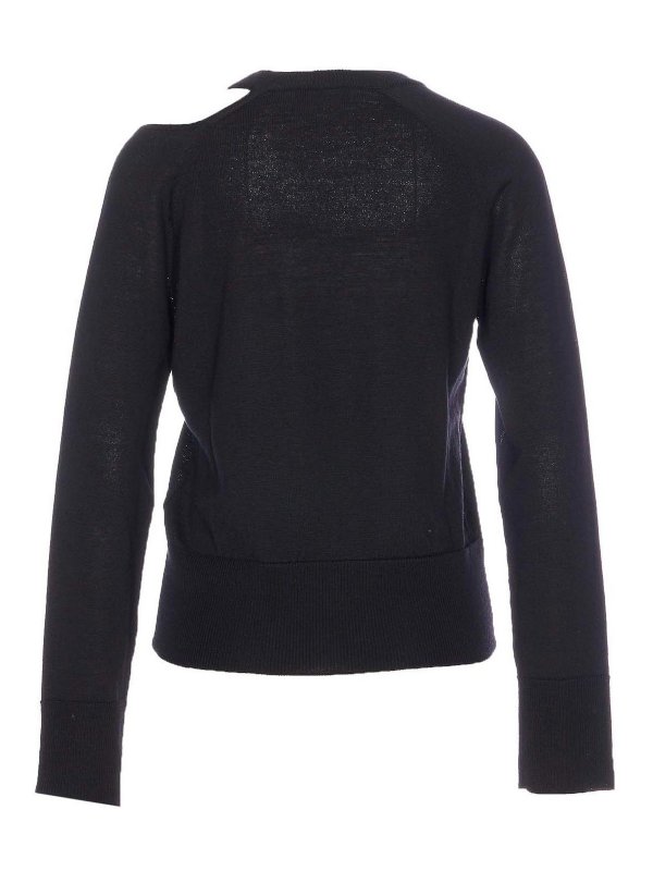 ROBERTO COLLINA: crew necks online - Black Sweater