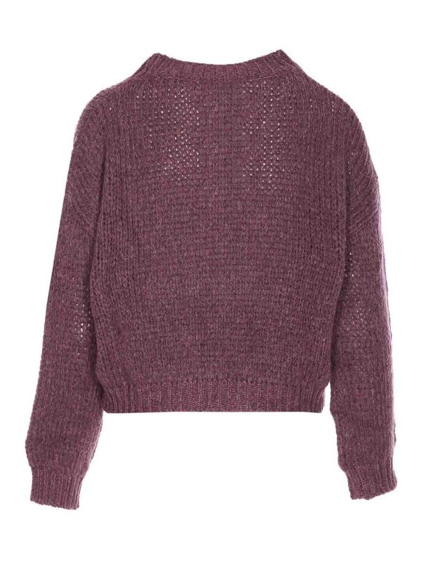 ROBERTO COLLINA: maglia collo rotondo online - Maglione viola