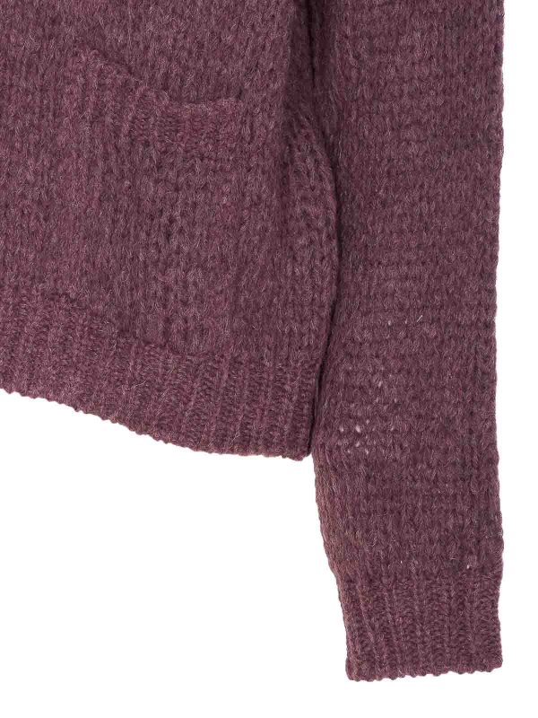 The Best Shops ROBERTO COLLINA: cardigans - Purple Cardigan
