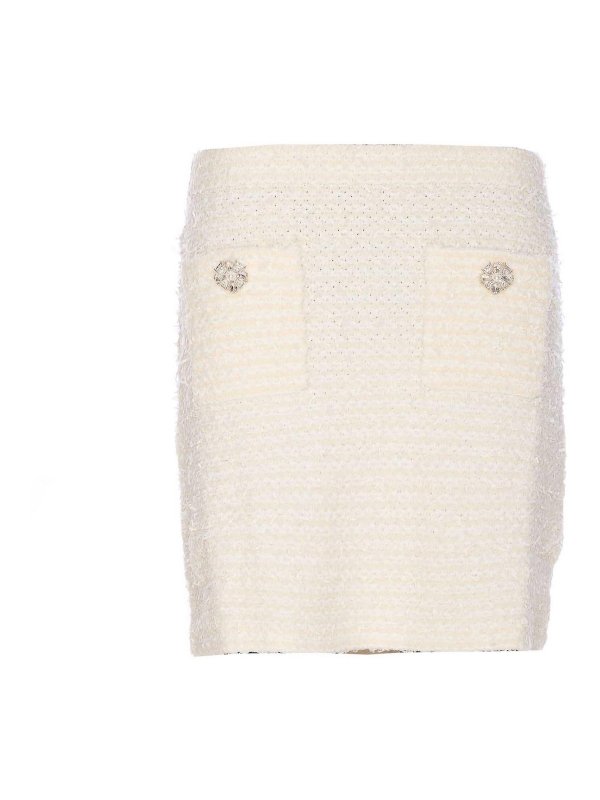 Self Portrait: mini skirts - Knit Mini Skirt