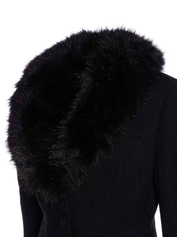 The Best Shops Self Portrait: Pelz und Shearling - Pelz - Schwarz