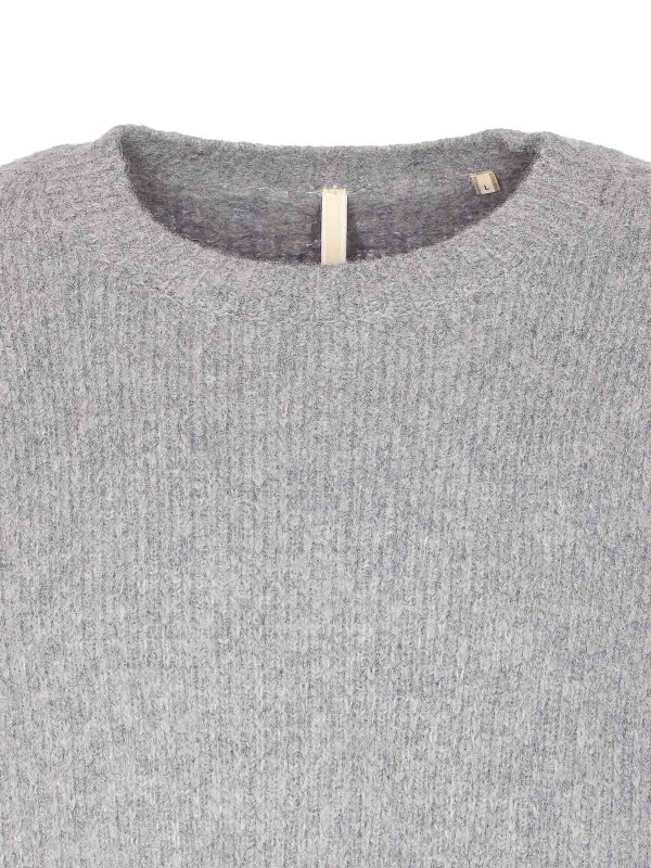 クルーネック - グレー shop online: SUNFLOWER