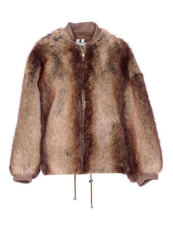 S.W.O.R.D 6.6.44: Fur & Shearling Coats - Chestnut Brown Faux Fur Jacket