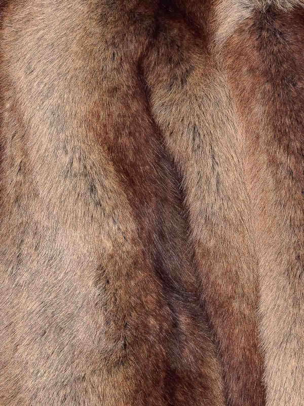 The Best Shops S.W.O.R.D 6.6.44: Fur & Shearling Coats - Chestnut Brown Faux Fur Jacket