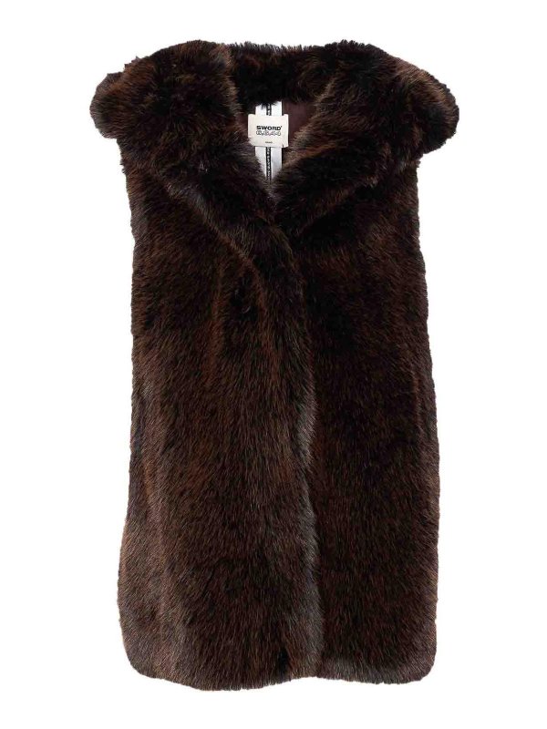 S.W.O.R.D 6.6.44: Fur & Shearling Coats - Faux Fur Vest