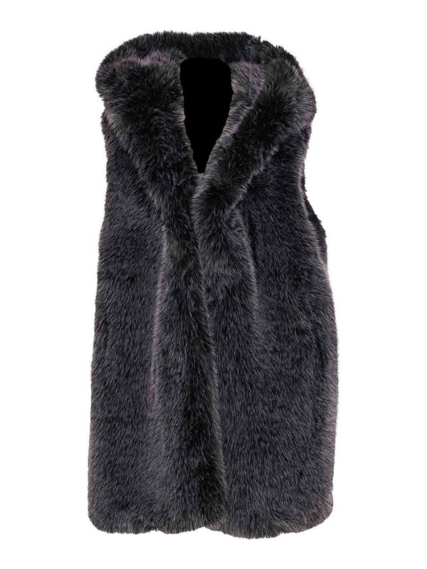 S.W.O.R.D 6.6.44: Abrigos de borreguito y piel  - Abrigo De Piel - Negro