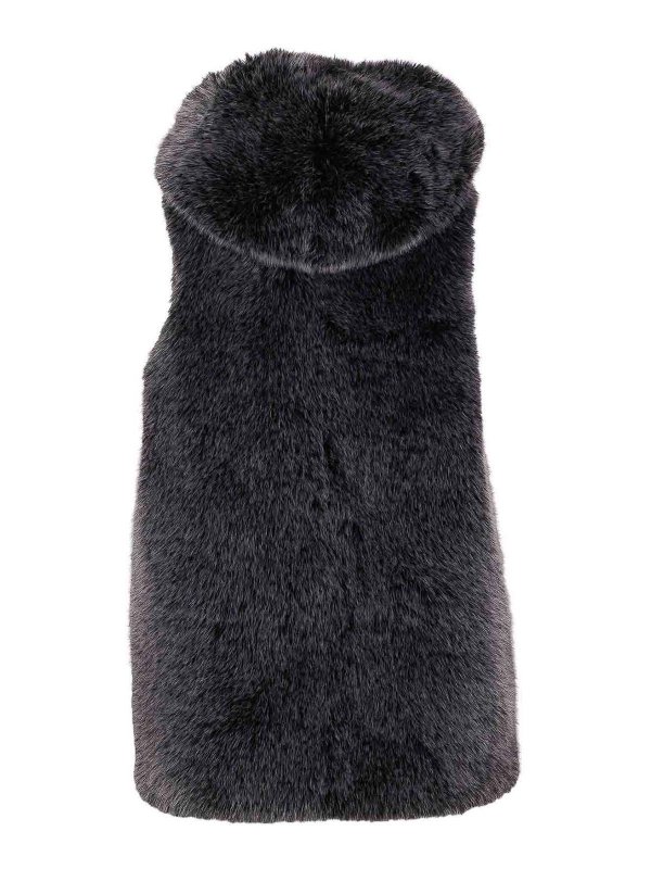 S.W.O.R.D 6.6.44: Abrigos de borreguito y piel  online - Abrigo De Piel - Negro