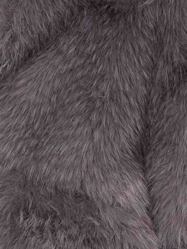 The Best Shops S.W.O.R.D 6.6.44: Fur & Shearling Coats - Grisaille Grey Faux Fur Jacket