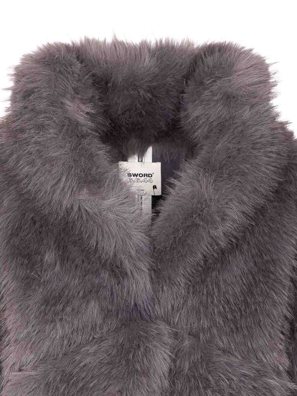 Grisaille Grey Faux Fur Jacket shop online: S.W.O.R.D 6.6.44
