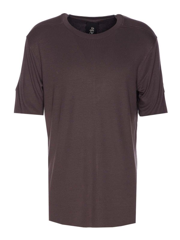 THOM KROM: T-shirts - T-Shirt - Braun