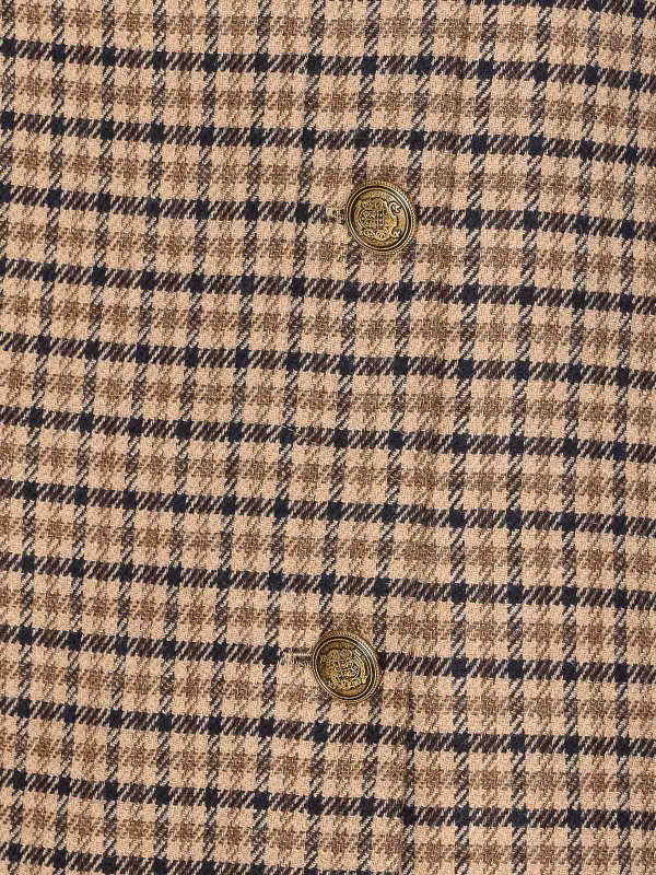 Gonna di controllo beige di controllo shop online: TWINSET