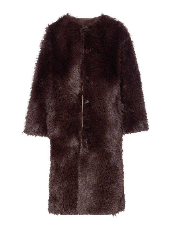 URBANCODE: Fourrure - Manteau En Fourrure - Marron