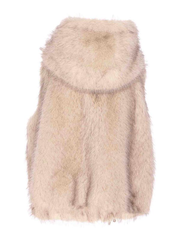 VALENTINI 1972: Abrigos de borreguito y piel  online - Abrigo De Piel - Blanco