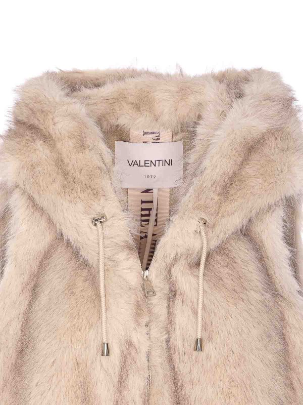 Abrigo De Piel - Blanco shop online: VALENTINI 1972