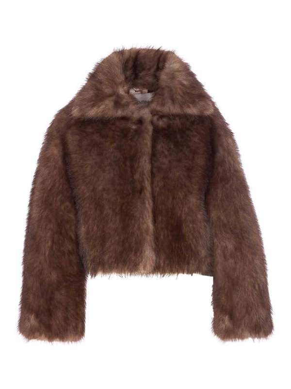 VALENTINI 1972: Fur & Shearling Coats - Eco Fur Zibellino Jacket