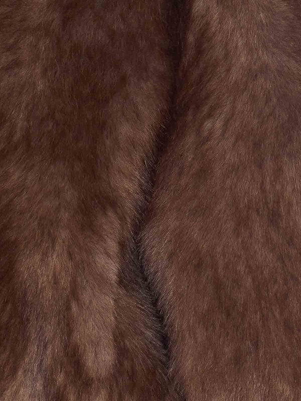 The Best Shops VALENTINI 1972: Fur & Shearling Coats - Eco Fur Zibellino Jacket