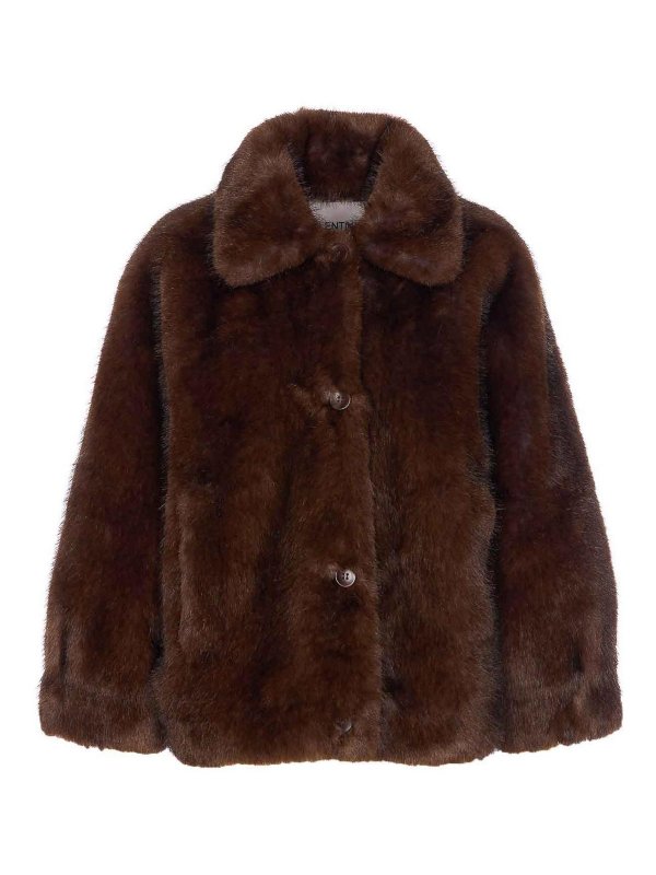 VALENTINI 1972: Fur & Shearling Coats - Eco Fur Zibellino Jacket
