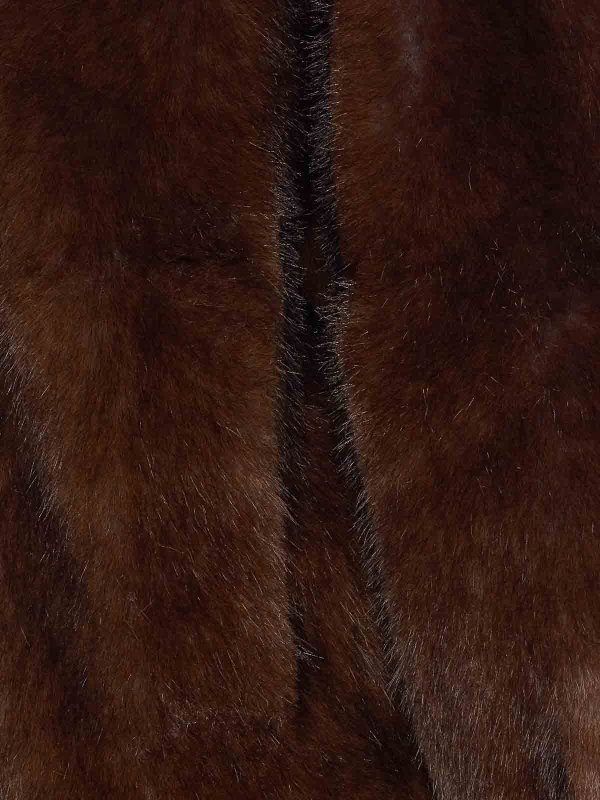 The Best Shops VALENTINI 1972: Fur & Shearling Coats - Eco Fur Zibellino Jacket