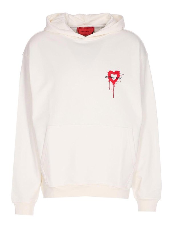 VISION OF SUPER: Sweatshirts und Pullover - Sweatshirt - Weiß