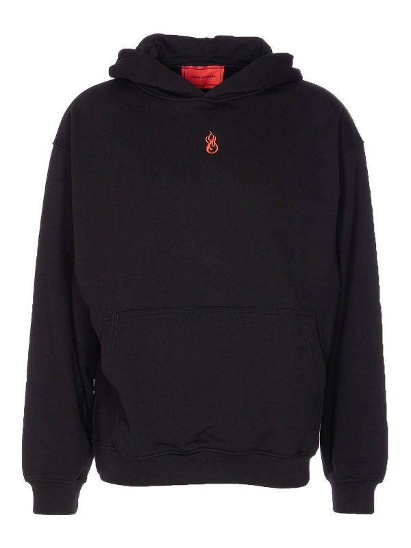 VISION OF SUPER: Sweatshirts & Sweaters - Flames Hoodie