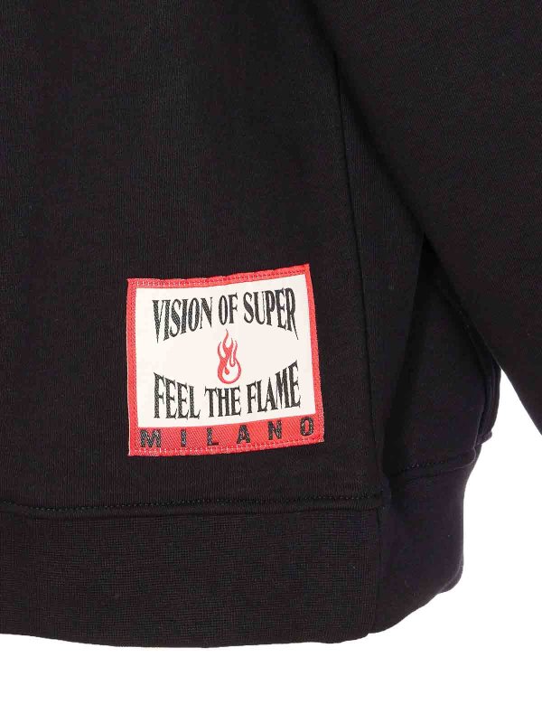 The Best Shops VISION OF SUPER: Sweatshirts & Sweaters - Flames Hoodie