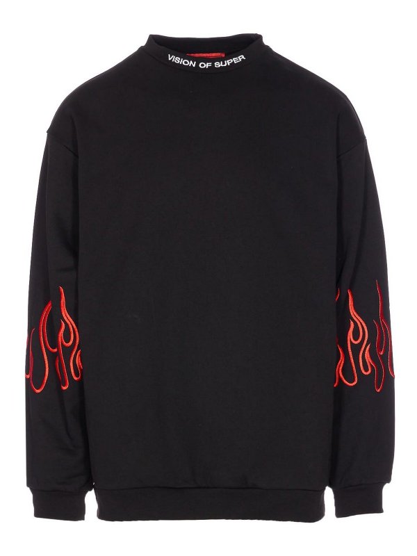 VISION OF SUPER: Sudaderas y suéteres - Sudadera - Negro