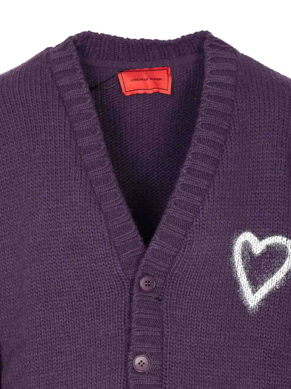 Heart Cardigan shop online: VISION OF SUPER